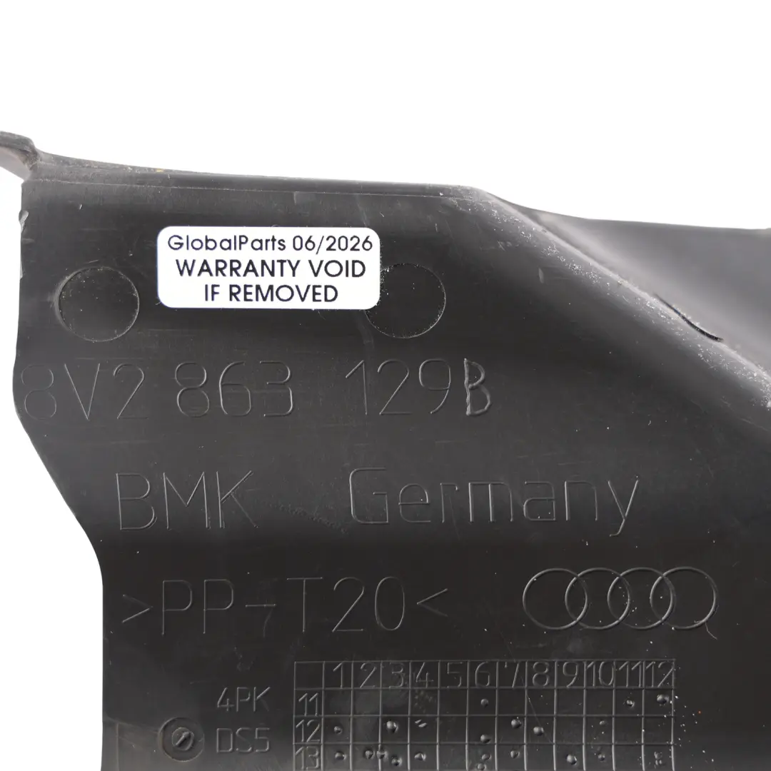 Pedal Footrest Footwell Trim Panel Cover to Audi A3 8V with Part number 8V2863129B Audi A3 8V Pedal Footrest Footwell Trim Panel Cover - SKU RHD-8V2863129B - Part number 8V2863129B