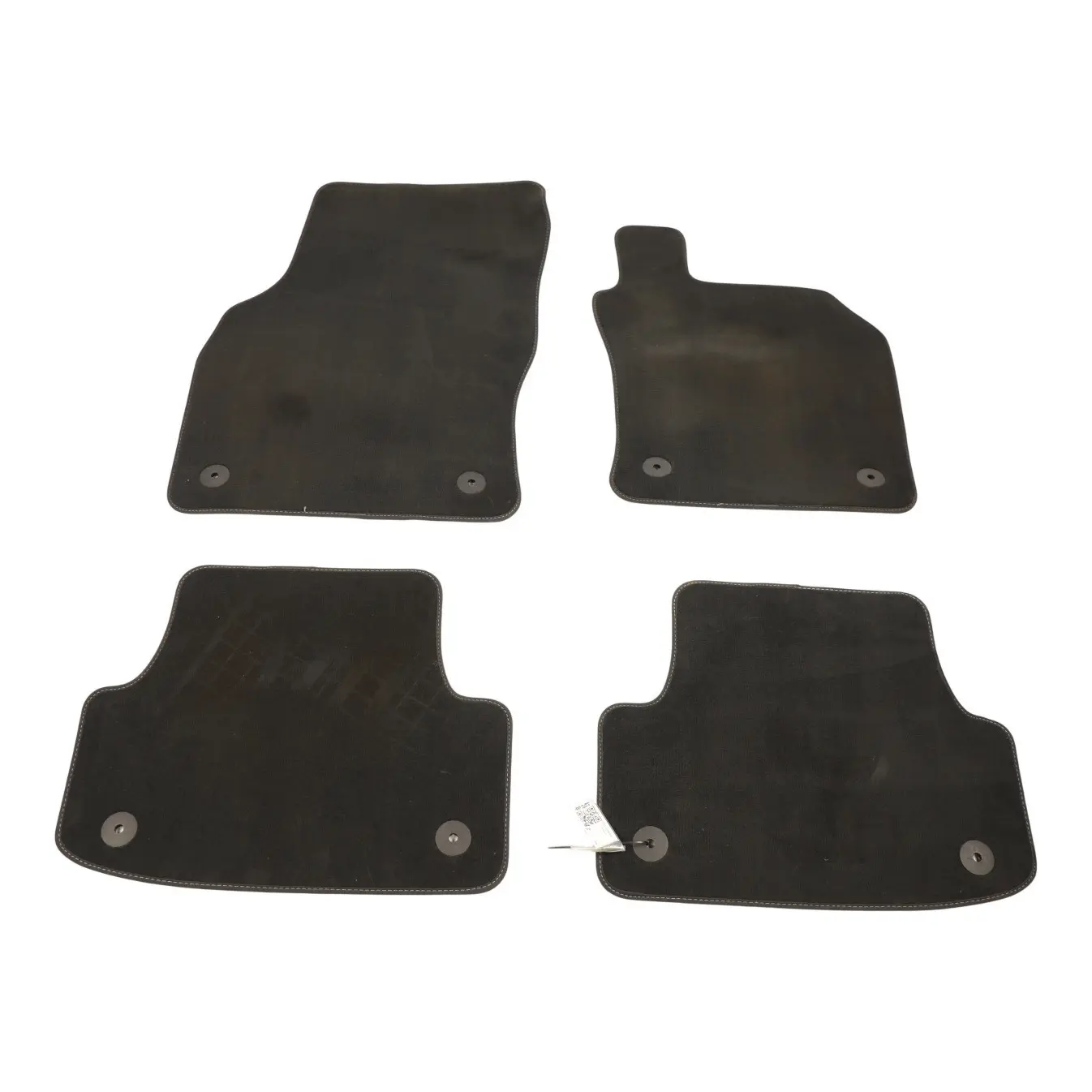 Audi A3 S3 8V Footwell Floor Mats Set Front Rear 8V2864435 Cloth Fabric