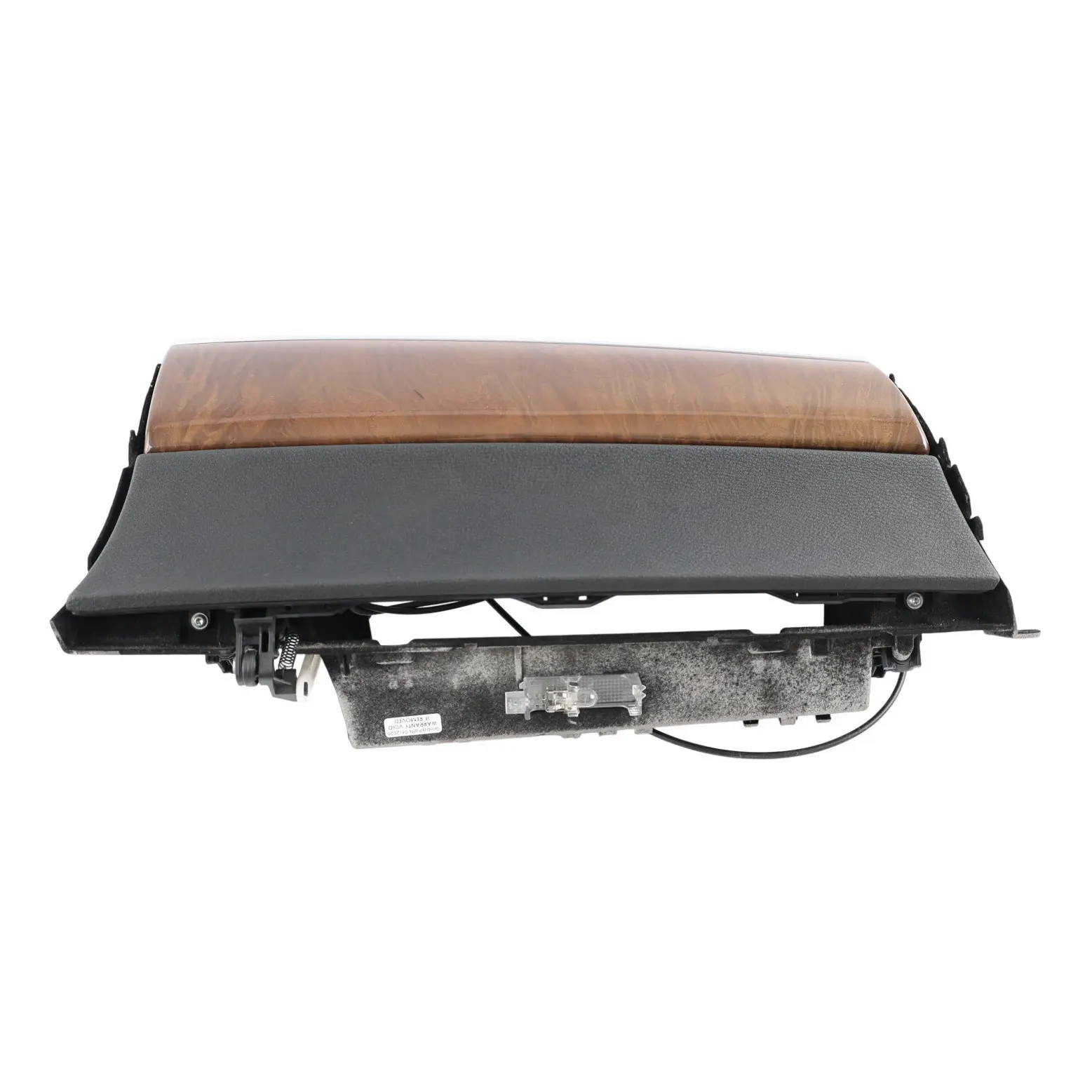 BMW X5 E70 X6 E71 Dashboard Glove Box Storage Tray Wood Ash Grain 9210991