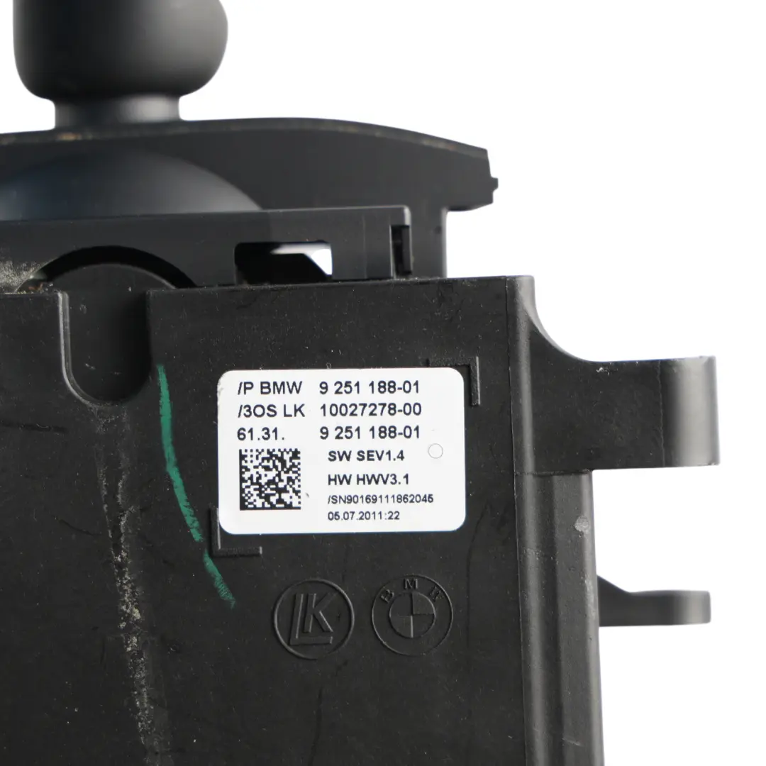 Gearshift Gear Selector Switch Automatic Transmission to BMW F10 F11 with Part number 9251188 BMW F10 F11 Gearshift Gear Selector Switch Automatic Transmission - SKU RHD-9251188-1 - Part number 9251188