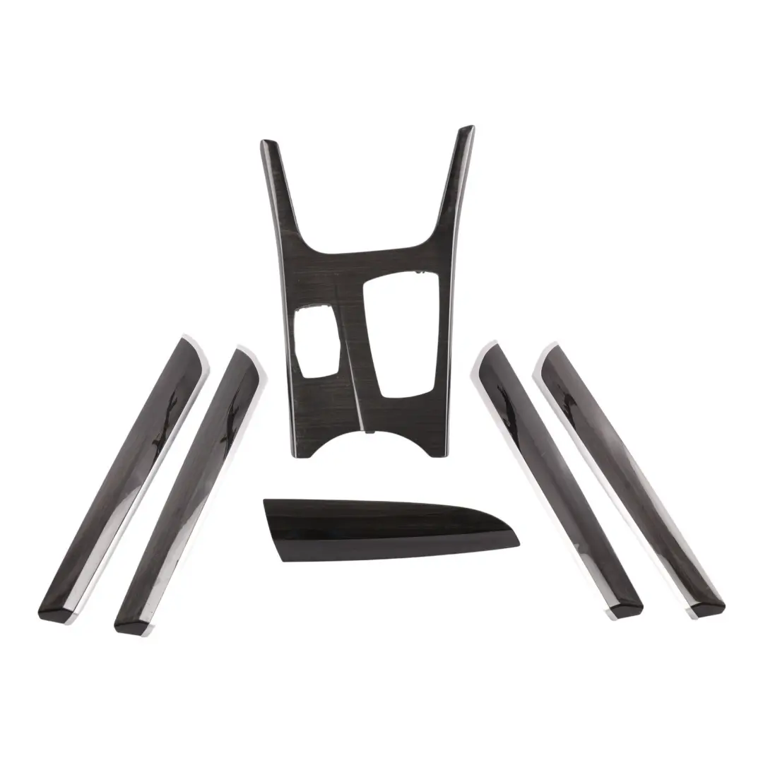 BMW X3 F25 Centre Console Cover Trim Frame Fineline Anthracite Wood - SKU RHD-9302214-2 - Part number 9302214