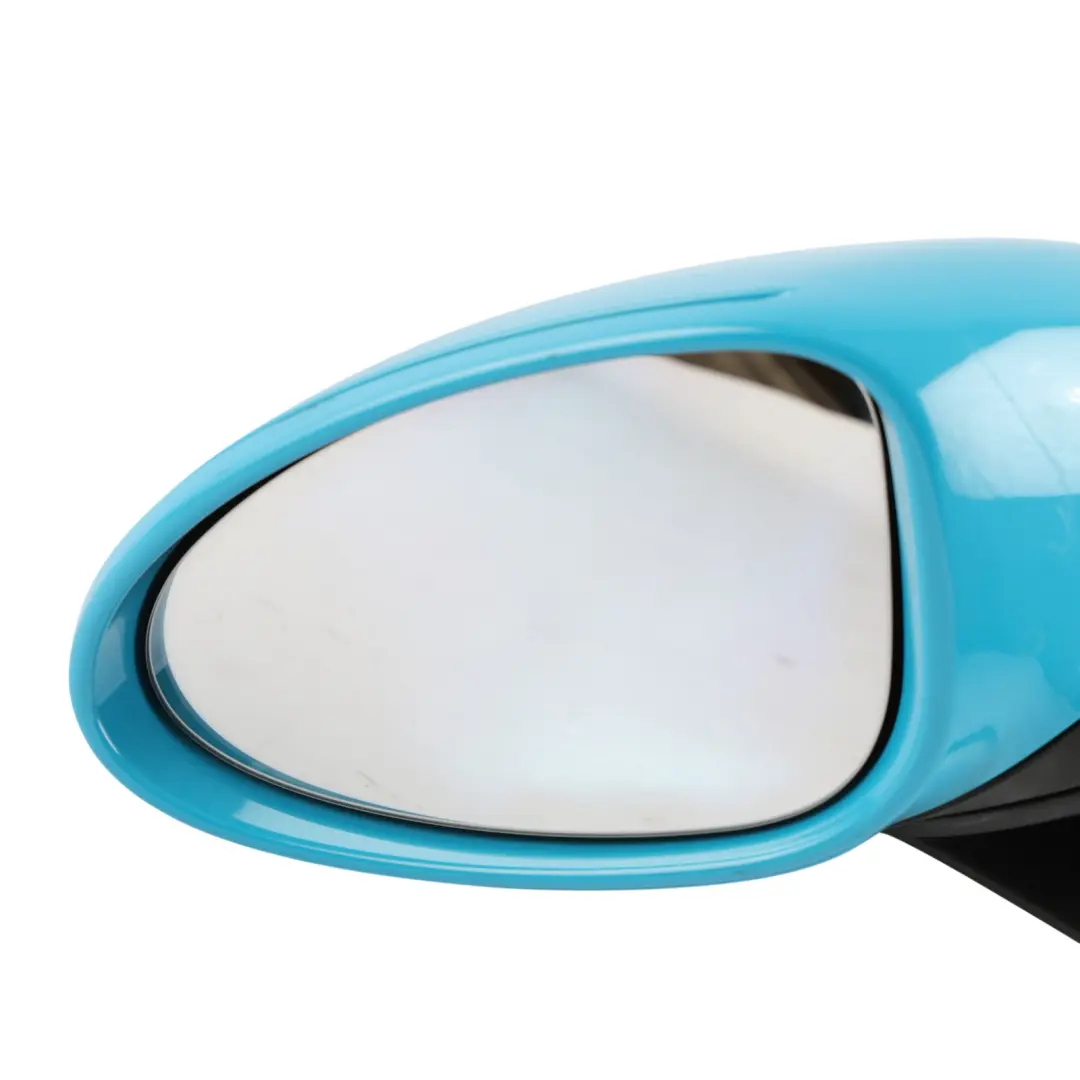 Porsche 718 Boxster 982 Wing Mirror Left N/S Miami Blue - M5C - SKU RHD-982858317A-MIA - Part number 982858317A
