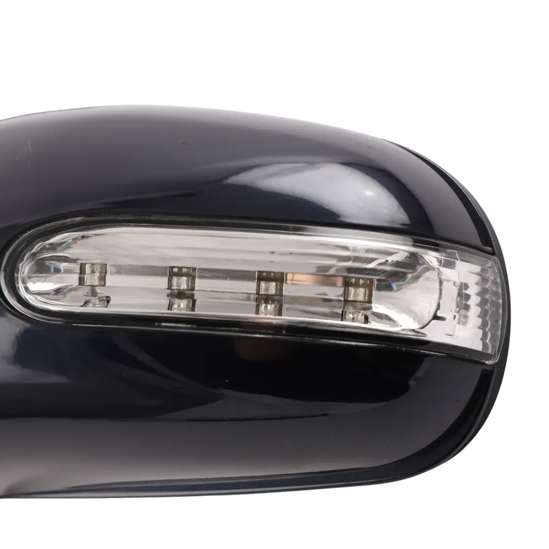 Mercedes W163 Door Wing Mirror Left N/S Power Fold Tanzanite Blue - 359 - SKU RHD-A1638101593-TB - Part number A1638101593