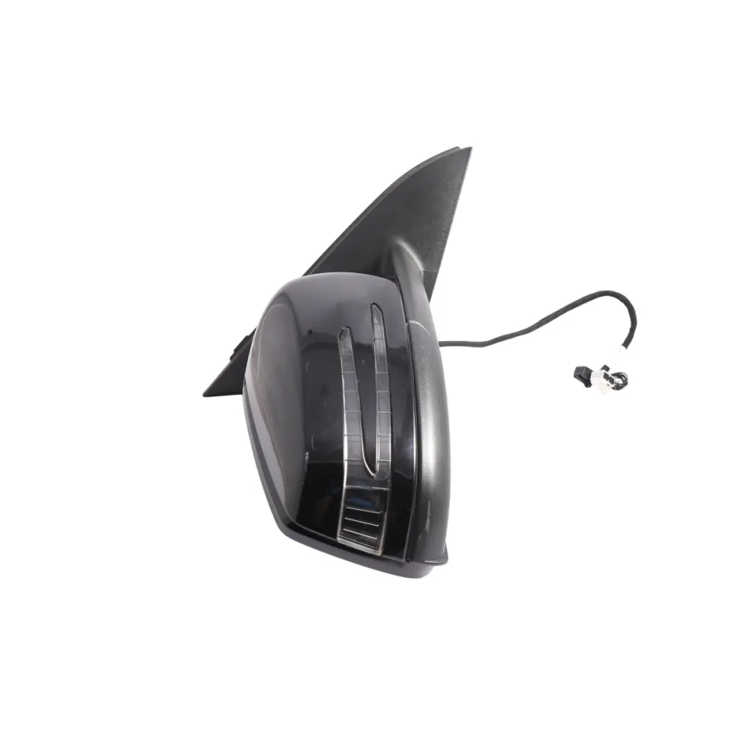 Mercedes W176 Side View Door Wing Mirror Exterior Right O/S Power Fold Black - SKU RHD-A1768100400-BLK1 - Part number A1768100400