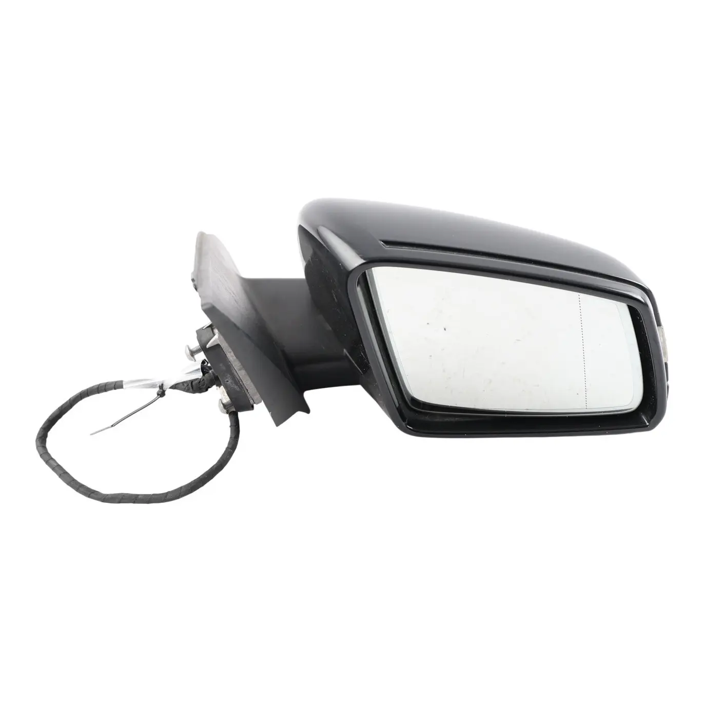 Mercedes W176 Wing Mirror Door Right O/S Power Fold Cosmos Black Metallic - 191