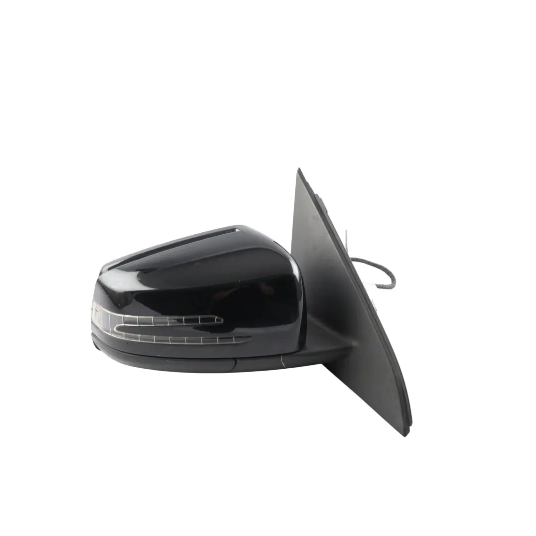 Mercedes W176 Wing Mirror Door Right O/S Power Fold Cosmos Black Metallic - 191 - SKU RHD-A1768100400-KB3 - Part number A1768100400