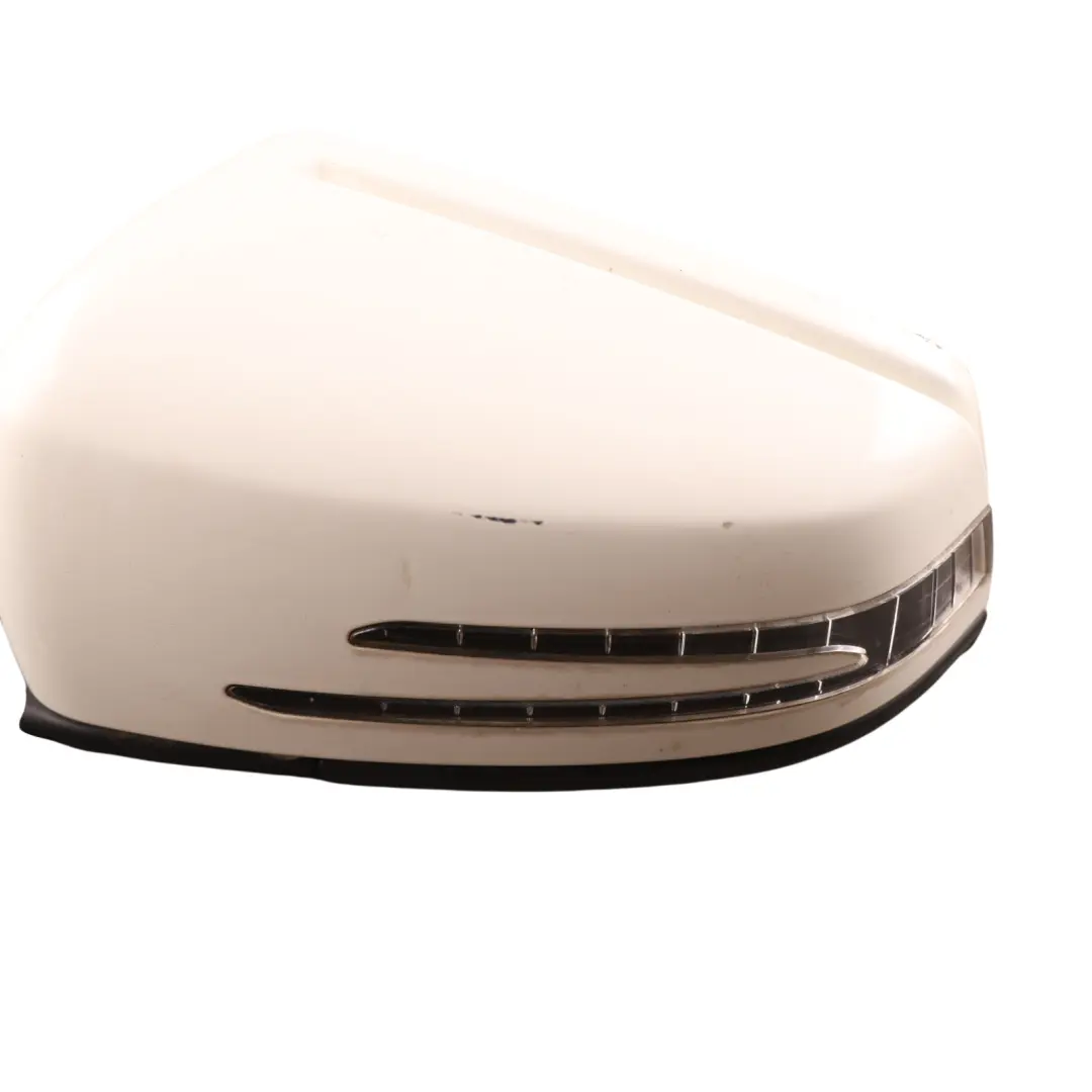 Wing Mirror Door Left N/S Power Fold Outside Calcite White - 650 to Mercedes W176 with Part number A1768100500 Mercedes W176 Wing Mirror Door Left N/S Power Fold Outside Calcite White - 650 - SKU RHD-A1768100500-CW - Part number A1768100500