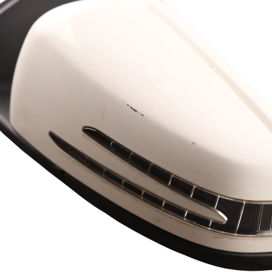 Mercedes W176 Wing Mirror Door Left N/S Power Fold Outside Calcite White - 650 - SKU RHD-A1768100500-CW - Part number A1768100500