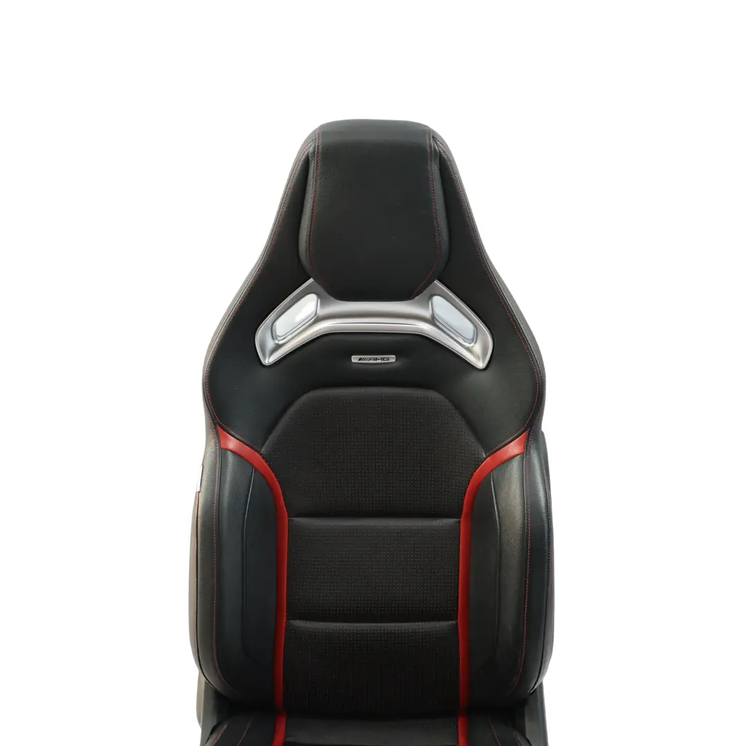  Front Seat Mercedes C117 W176 Left N/S AMG Leather Black Red Heated Memory - SKU rhd-A1769103802-1 - Part number A1769103802