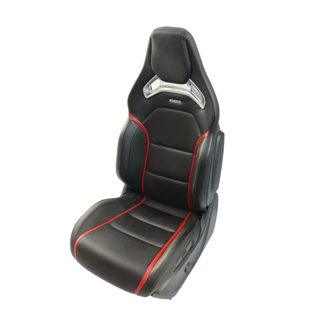 Front Seat Mercedes C117 W176 Left N/S AMG Leather Black Red Heated Memory to with Part number A1769103802 Front Seat Mercedes C117 W176 Left N/S AMG Leather Black Red Heated Memory - SKU rhd-A1769103802-1 - Part number A1769103802