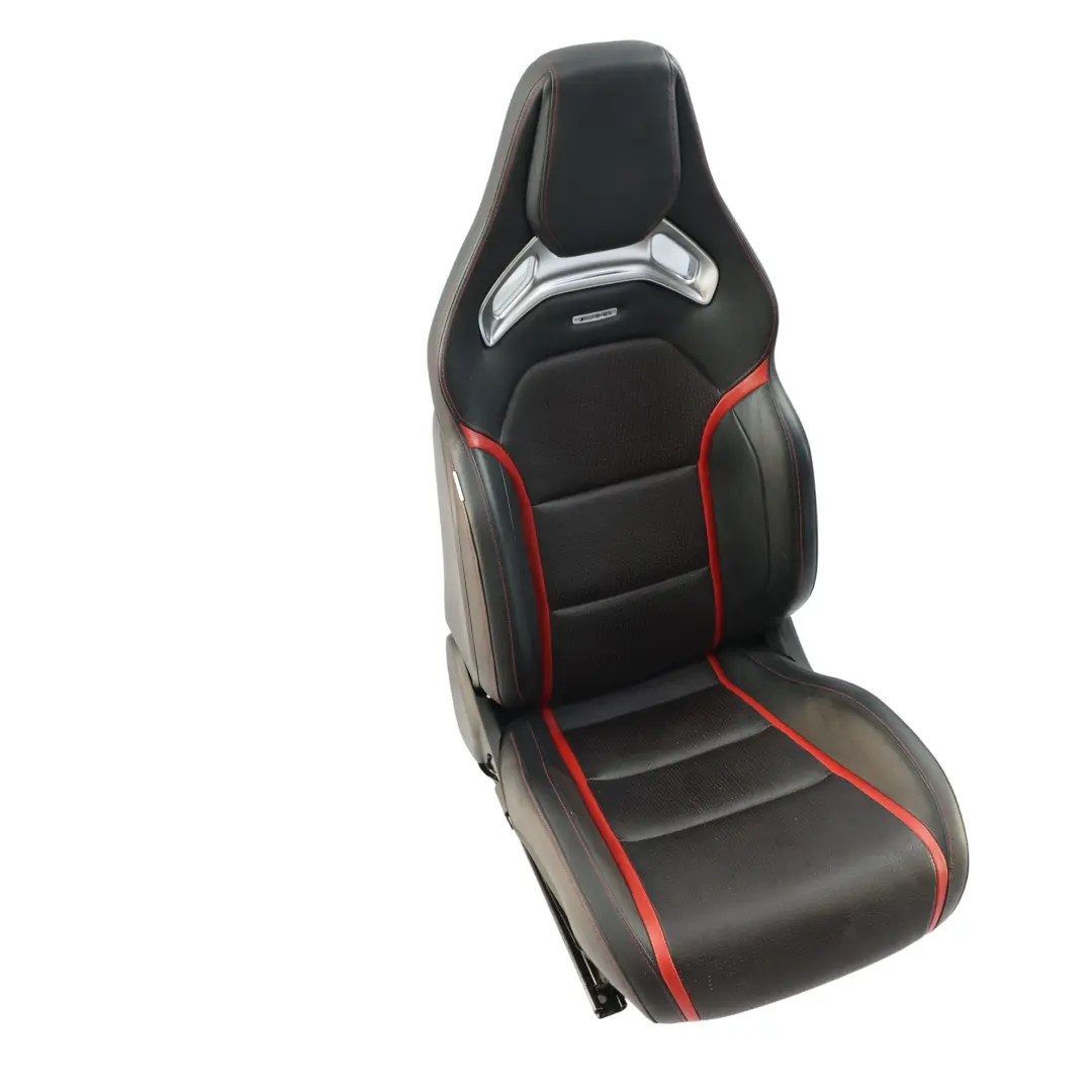  Front Seat Mercedes C117 W176 Left N/S AMG Leather Black Red Heated Memory - SKU rhd-A1769103802-1 - Part number A1769103802