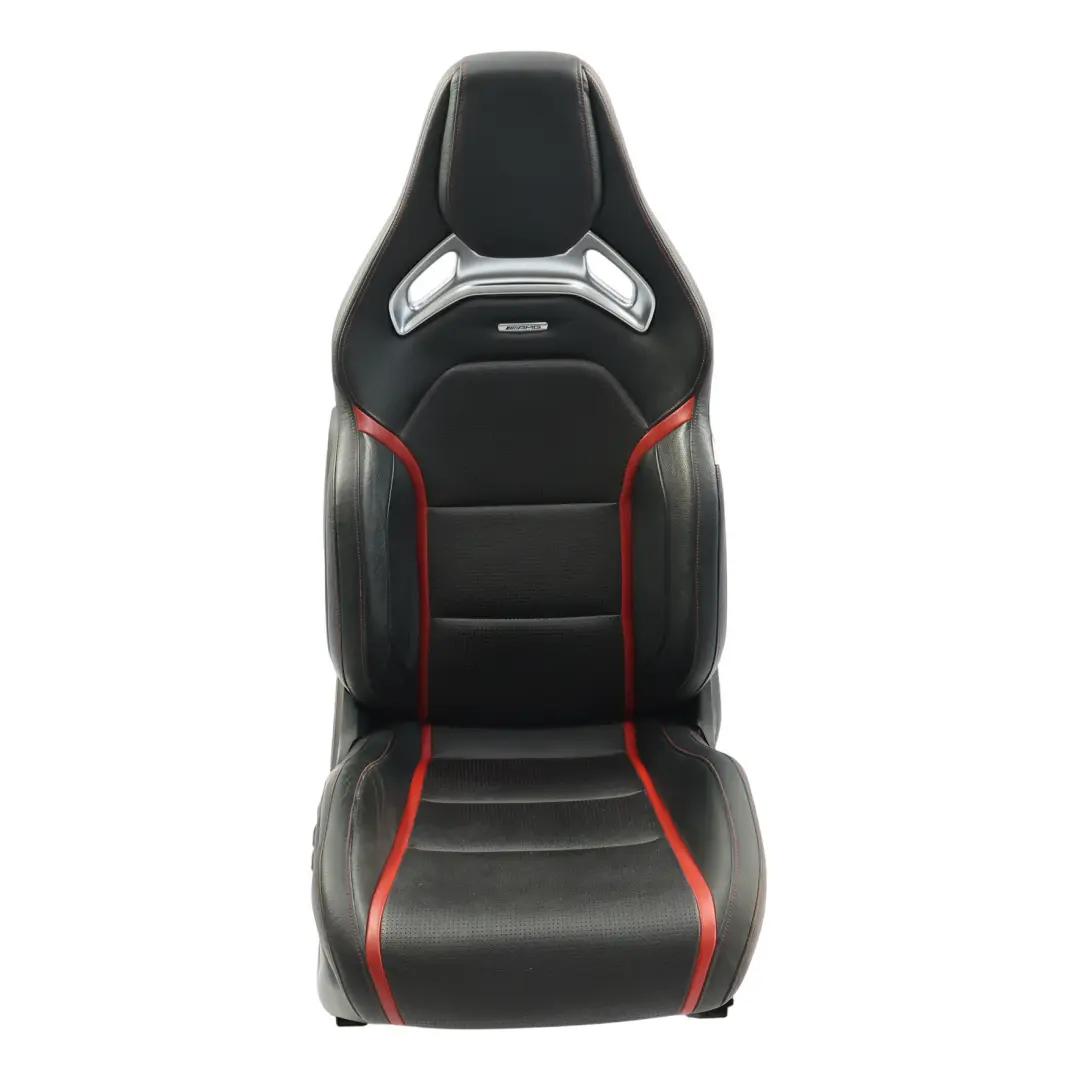  Front Seat Mercedes C117 W176 Right O/S AMG Leather Black Red Heated Memory - SKU rhd-A1769103902-1 - Part number A1769103902