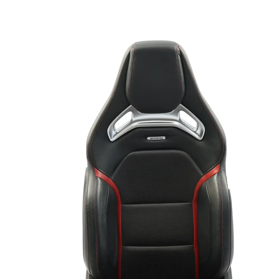  Front Seat Mercedes C117 W176 Right O/S AMG Leather Black Red Heated Memory - SKU rhd-A1769103902-1 - Part number A1769103902