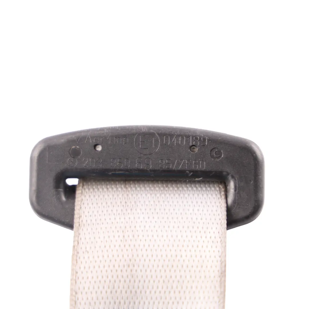 Seatbelt Front Left N/S Seat Belt Grey to Mercedes W203 with Part number A2038606985 Mercedes W203 Seatbelt Front Left N/S Seat Belt Grey - SKU RHD-A2038606985-1 - Part number A2038606985