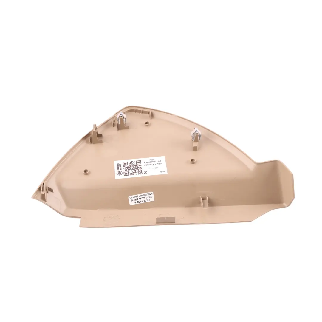 Mercedes W204 Dashboard Trim Panel Cover Right O/S Beige - SKU RHD-A2046800078-2 - Part number A2046800078