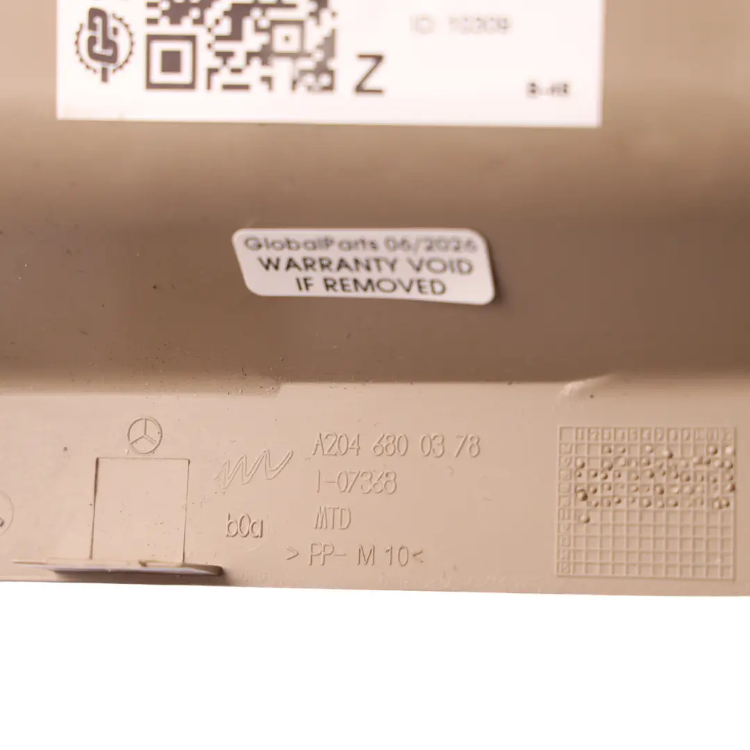 Mercedes W204 Dashboard Trim Panel Cover Left N/S Beige - SKU RHD-A2046800378-2 - Part number A2046800378