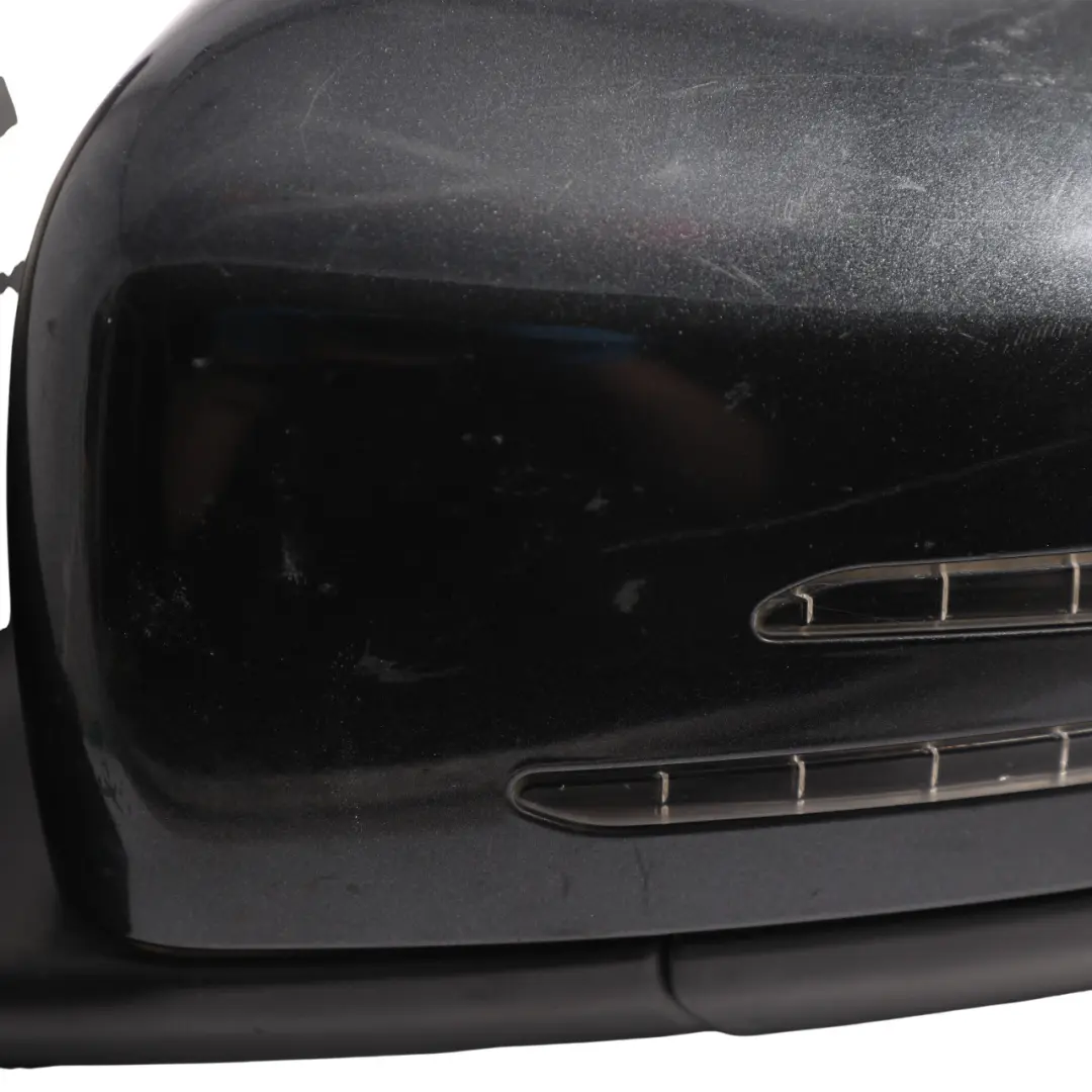 Mercedes W204 Wing Mirror Door Left N/S Outside Power Fold Magnetite Black 183 - SKU RHD-A2048102376-MTS - Part number A2048102376