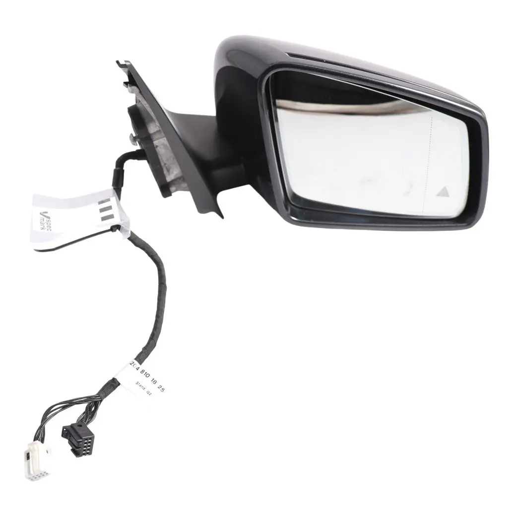 Mercedes C204 Wing Mirror Door Right O/S Outside Power Fold Magnetite Black 183 - SKU RHD-A2048102476-MTS - Part number A2048102476