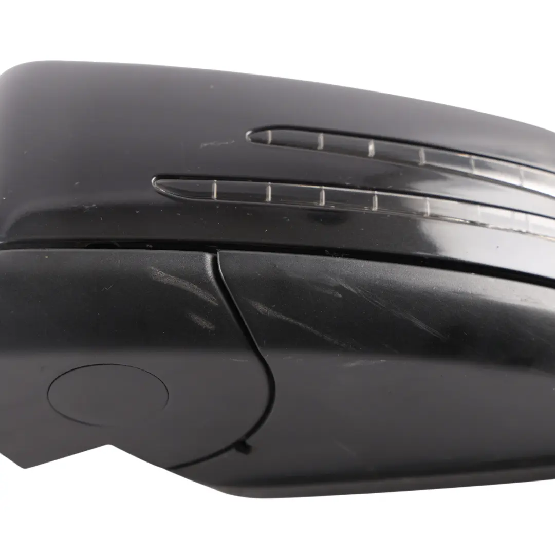 Mercedes W204 Wing Mirror Door Left N/S Auto Dip Obsidian Black - 197 - SKU rhd-A2048102976-OB - Part number A2048102976