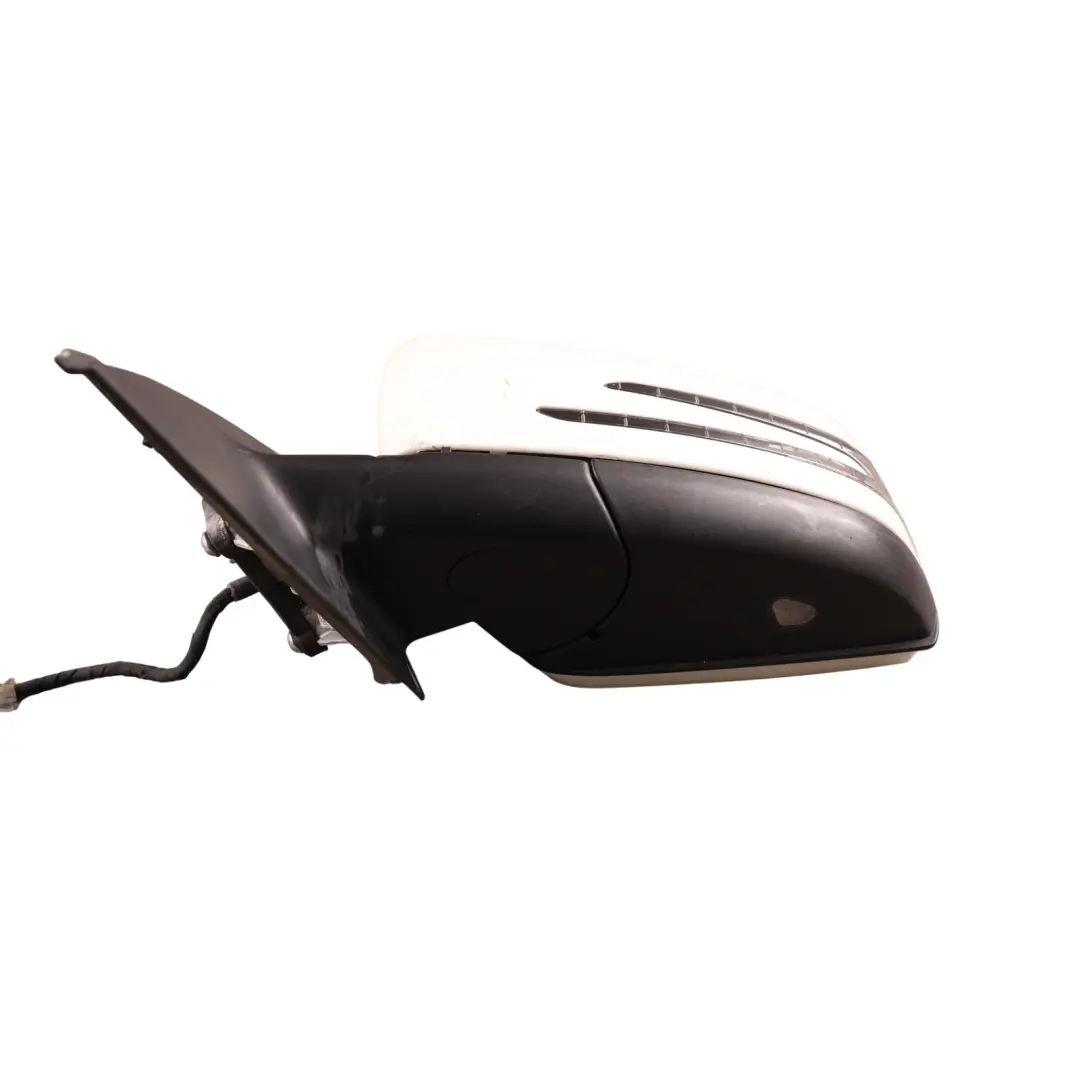 Wing Mirror Power Fold Door Left N/S Calcite White - 650 to Mercedes W204 Coupe with Part number A2048103576 Mercedes W204 Coupe Wing Mirror Power Fold Door Left N/S Calcite White - 650 - SKU RHD-A2048103576-CW - Part number A2048103576