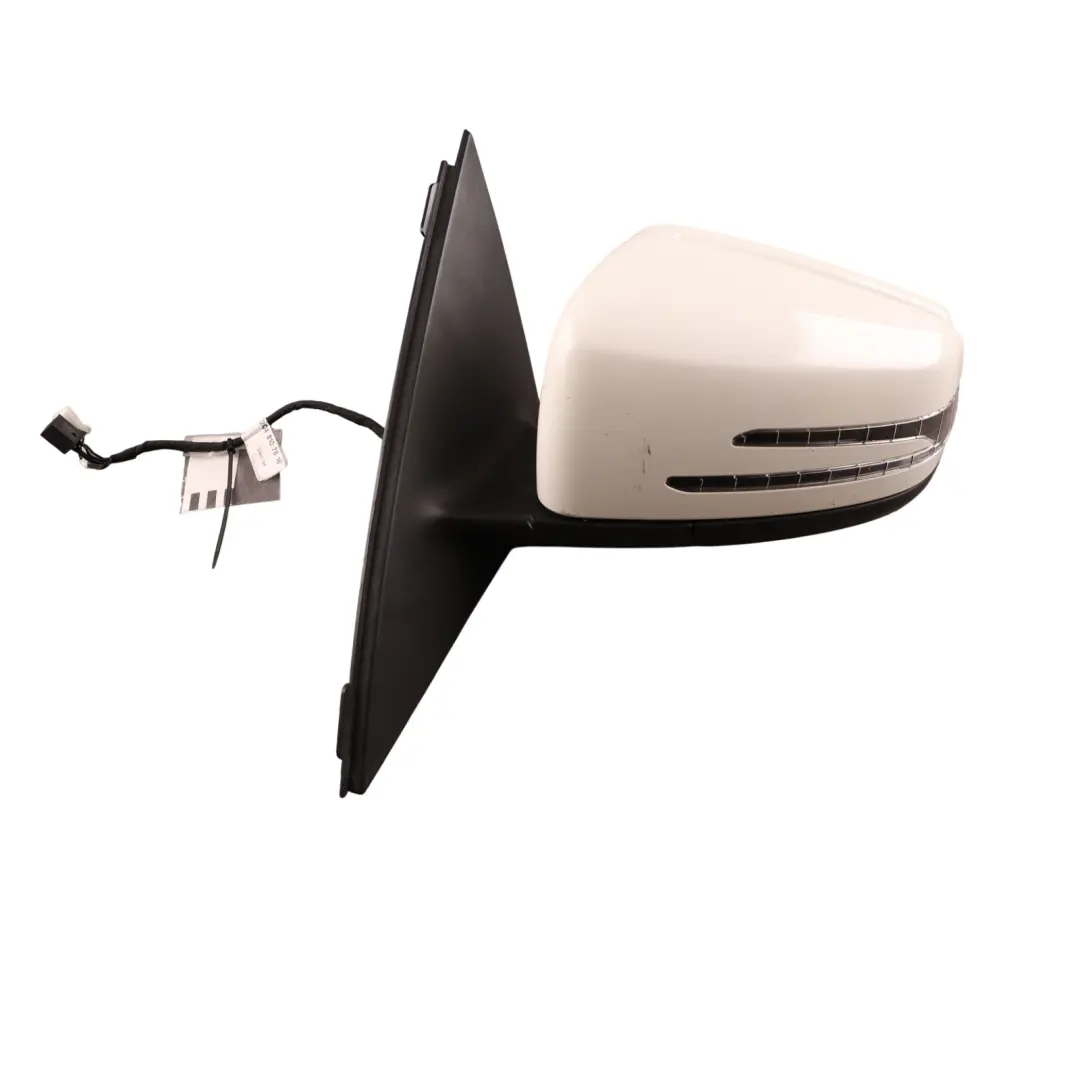 Wing Mirror Power Fold Door Left N/S Calcite White - 650 to Mercedes W204 Coupe with Part number A2048103576 Mercedes W204 Coupe Wing Mirror Power Fold Door Left N/S Calcite White - 650 - SKU RHD-A2048103576-CW - Part number A2048103576