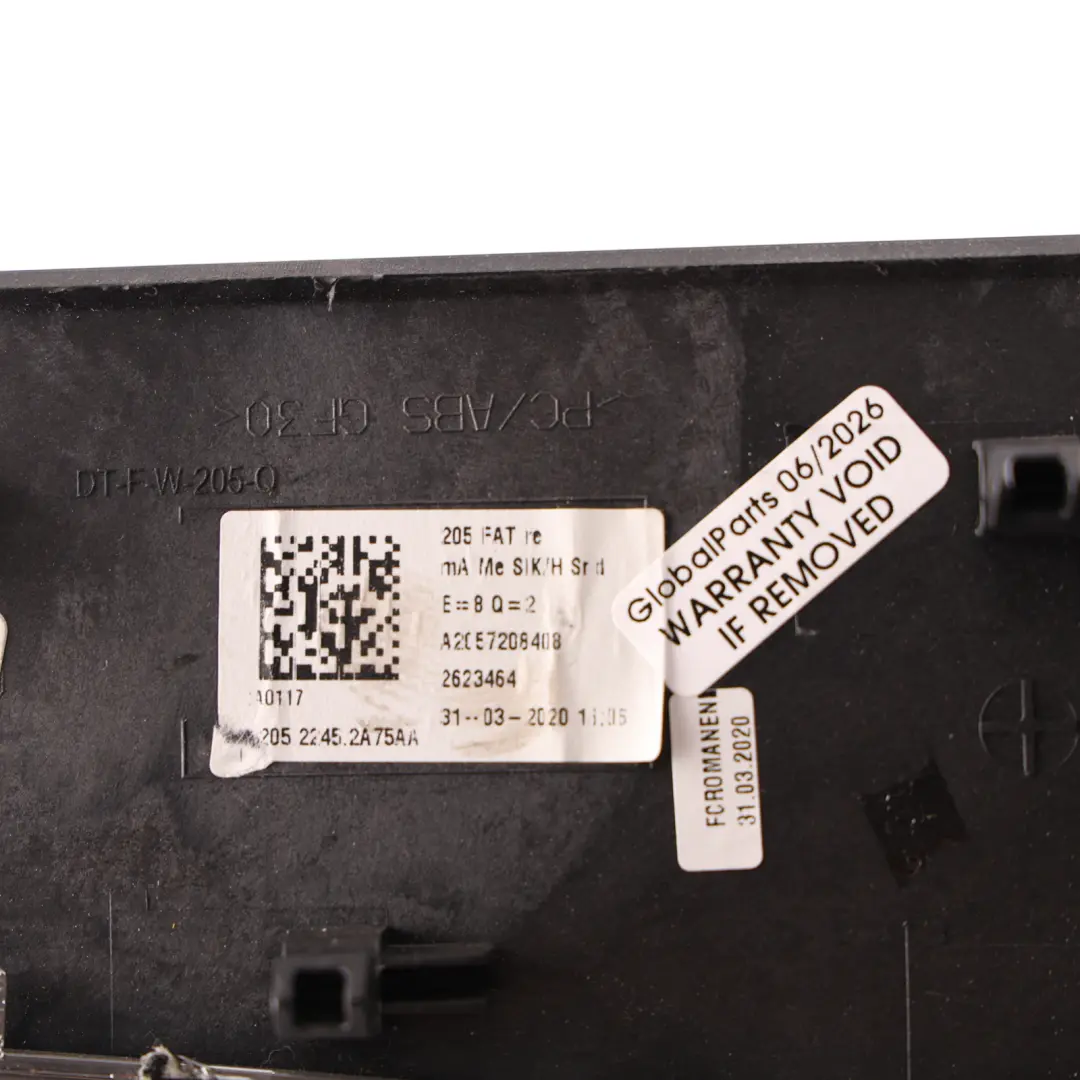 Door Trim Cover Speaker BurmesterFront Right O/S to Mercedes W205 with Part number A2057208408 Mercedes W205 Door Trim Cover Speaker BurmesterFront Right O/S - SKU A2057208408 - Part number A2057208408