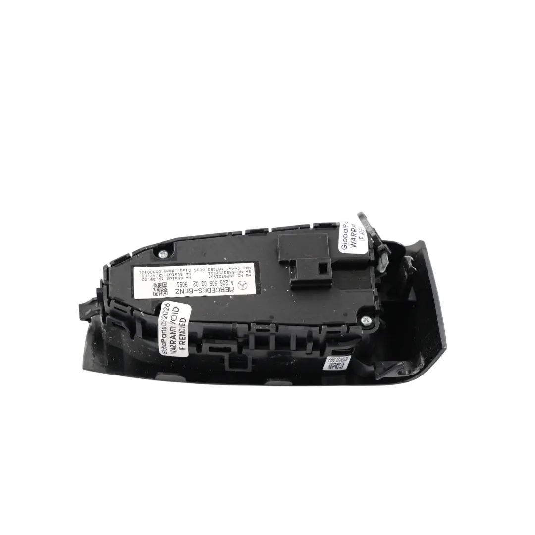 Front Door Driver's Side Window Switch Panel Right O/S Black to Mercedes C205 with Part number A2059050302 Mercedes C205 Front Door Driver's Side Window Switch Panel Right O/S Black - SKU RHD-A2059050302-1 - Part number A2059050302