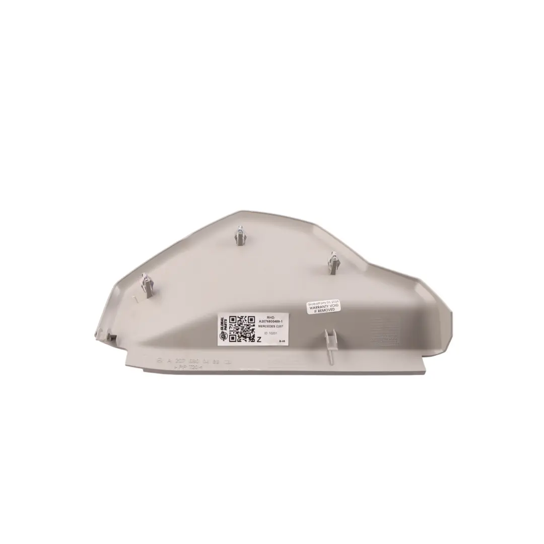 Mercedes W207 Right O/S Dashboard Cover Panel Trim Grey - SKU RHD-A2076800489-1 - Part number A2076800489