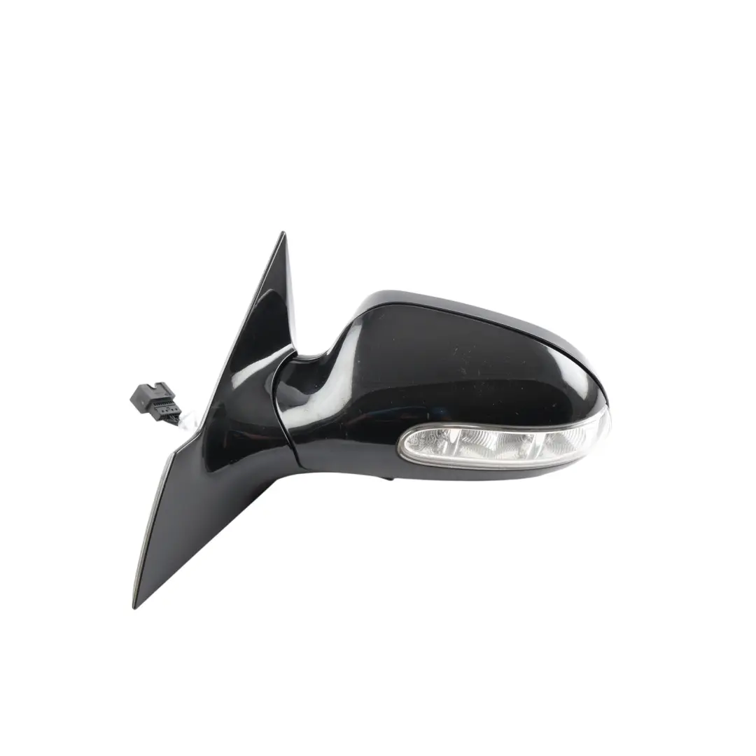 Mercedes C209 Wing Mirror Power Fold Door Left N/S Obsidian Black Metallic - 197 - SKU RHD-A2098100576-OB1 - Part number A2098100576