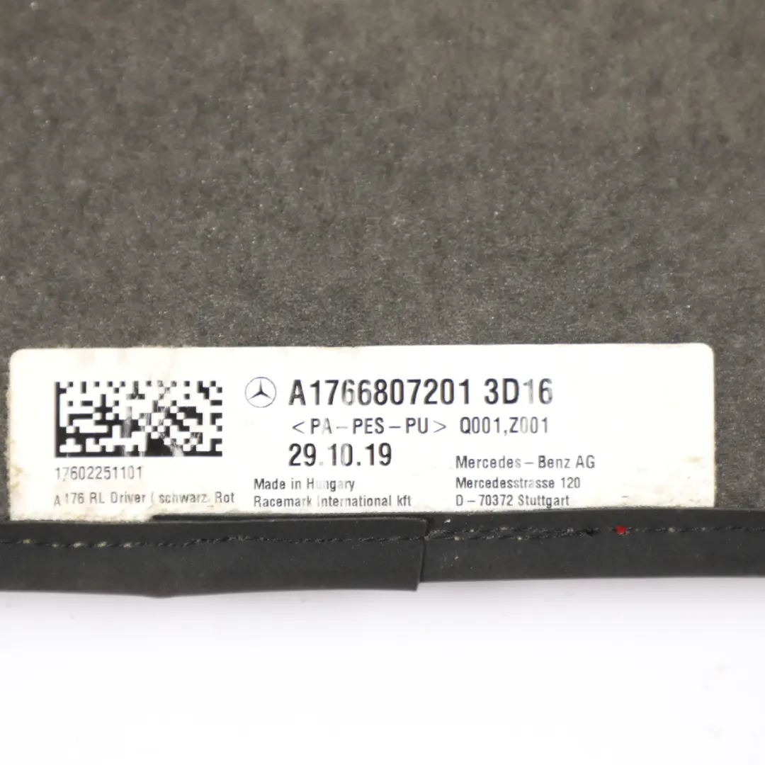Mercedes W246 Floor Mats Set Interior Front Rear Floor Cover Black - SKU RHD-A2466803348-2 - Part number A2466803348