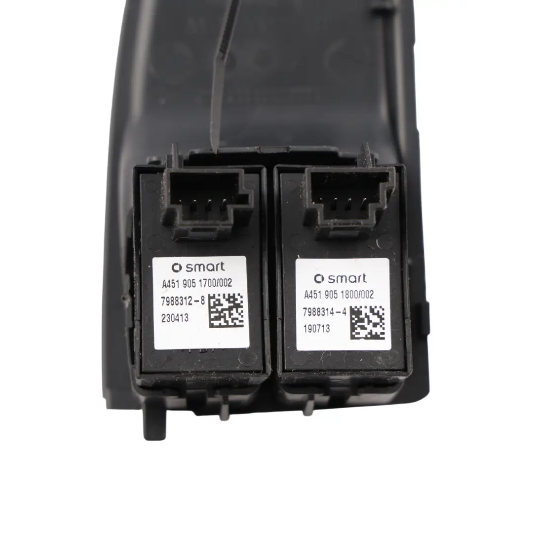 C451 Front Window Switch Regulator Set Driver Side to Smart Fortwo with Part number A4519051700 Smart Fortwo C451 Front Window Switch Regulator Set Driver Side - SKU RHD-A4519051700 - Part number A4519051700