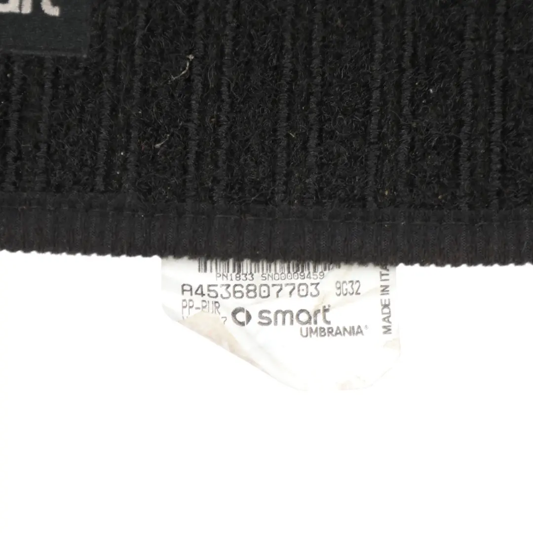 Smart Fortwo C453 Floor Mat Set Front Footwell Cloth Fabric - SKU RHD-A4536807703 - Part number A4536807703