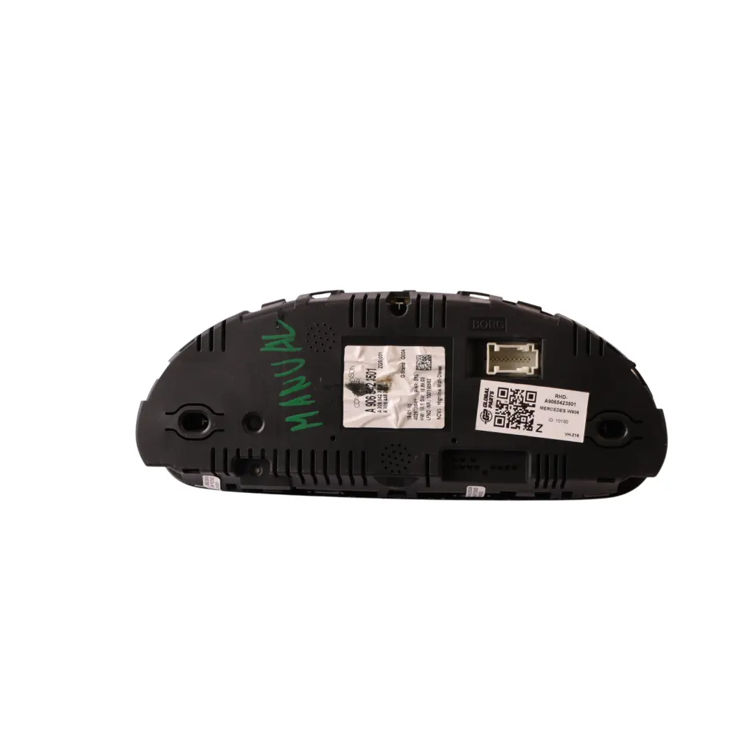 Speedometer Instrument Cluster Diesel Manual to Mercedes Sprinter W906 with Part number A9065423501 Mercedes Sprinter W906 Speedometer Instrument Cluster Diesel Manual - SKU RHD-A9065423501 - Part number A9065423501