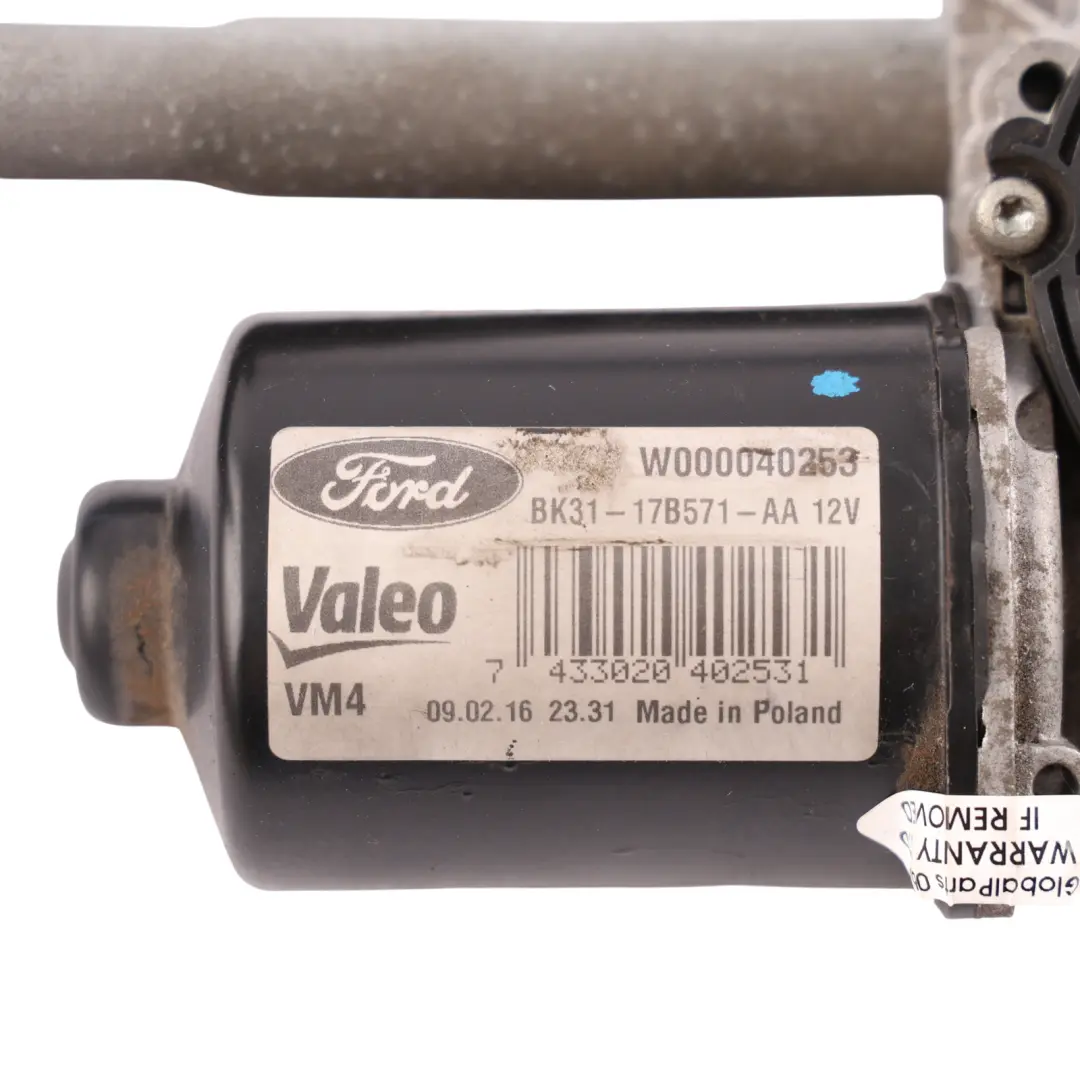 Ford Transit Mk8 Front Wiper Motor Linkage Mechanism - SKU RHD-BK31-17B571-AA - Part number BK31-17B571-AA