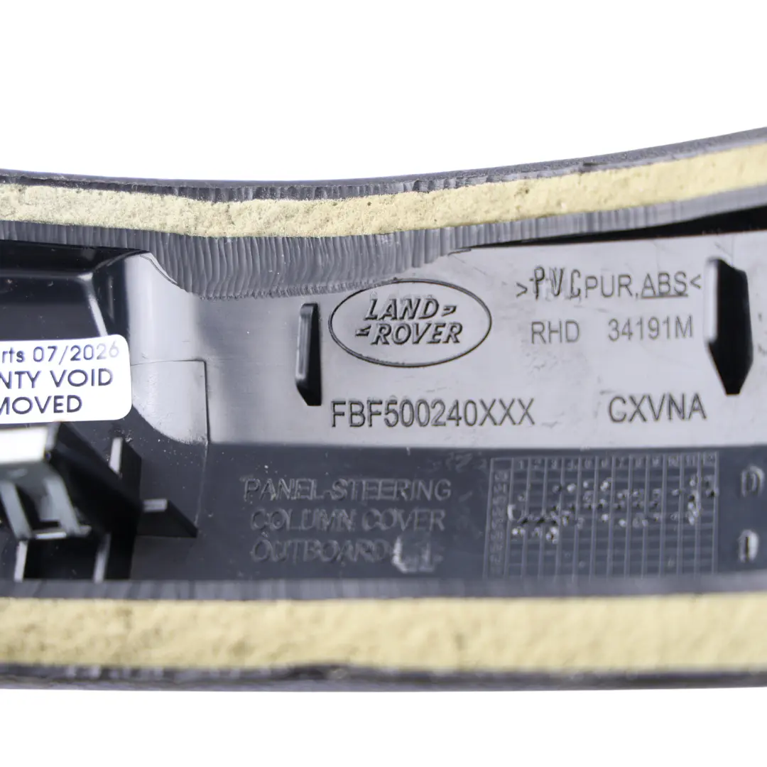Steering Wheel Mechanism Panel Cover Trim to Land Rover Discovery 3 L319 with Part number FBF500240 Land Rover Discovery 3 L319 Steering Wheel Mechanism Panel Cover Trim - SKU RHD-FBF500240 - Part number FBF500240