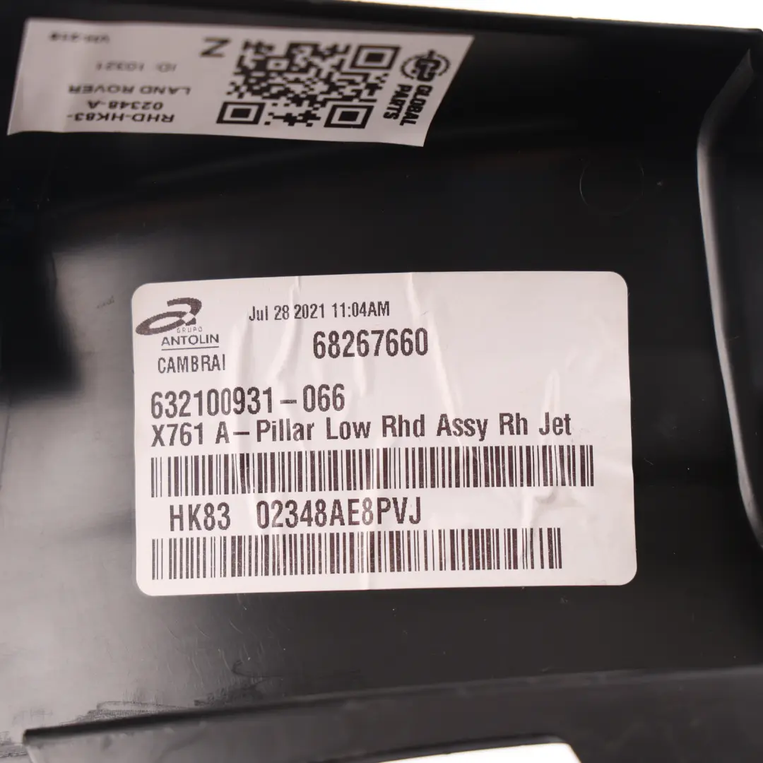 Range Rover Velar L560 A-Pillar Lower Trim Panel Front Right O/S - SKU RHD-HK83-02348-A - Part number HK83-02348-A
