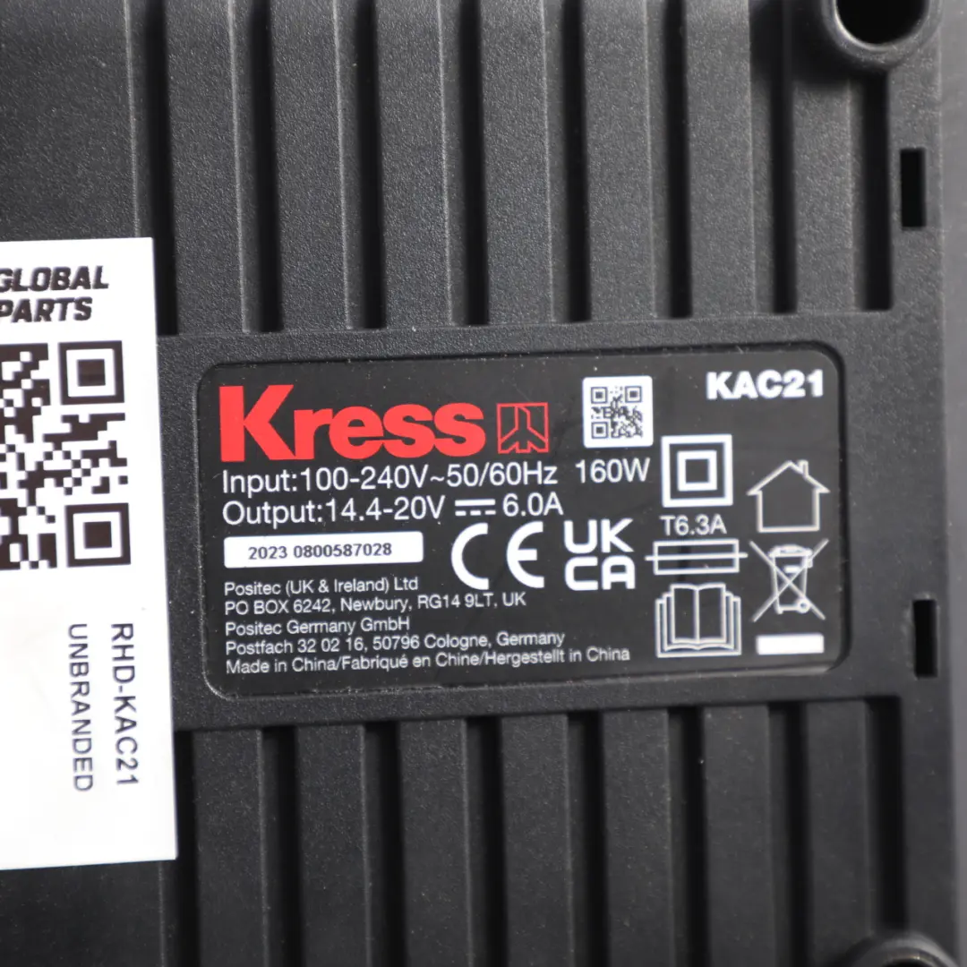  Kress Power Tools Fast Charger 20V 6A 160W Charging Station - SKU RHD-KAC21 - Part number KAC21
