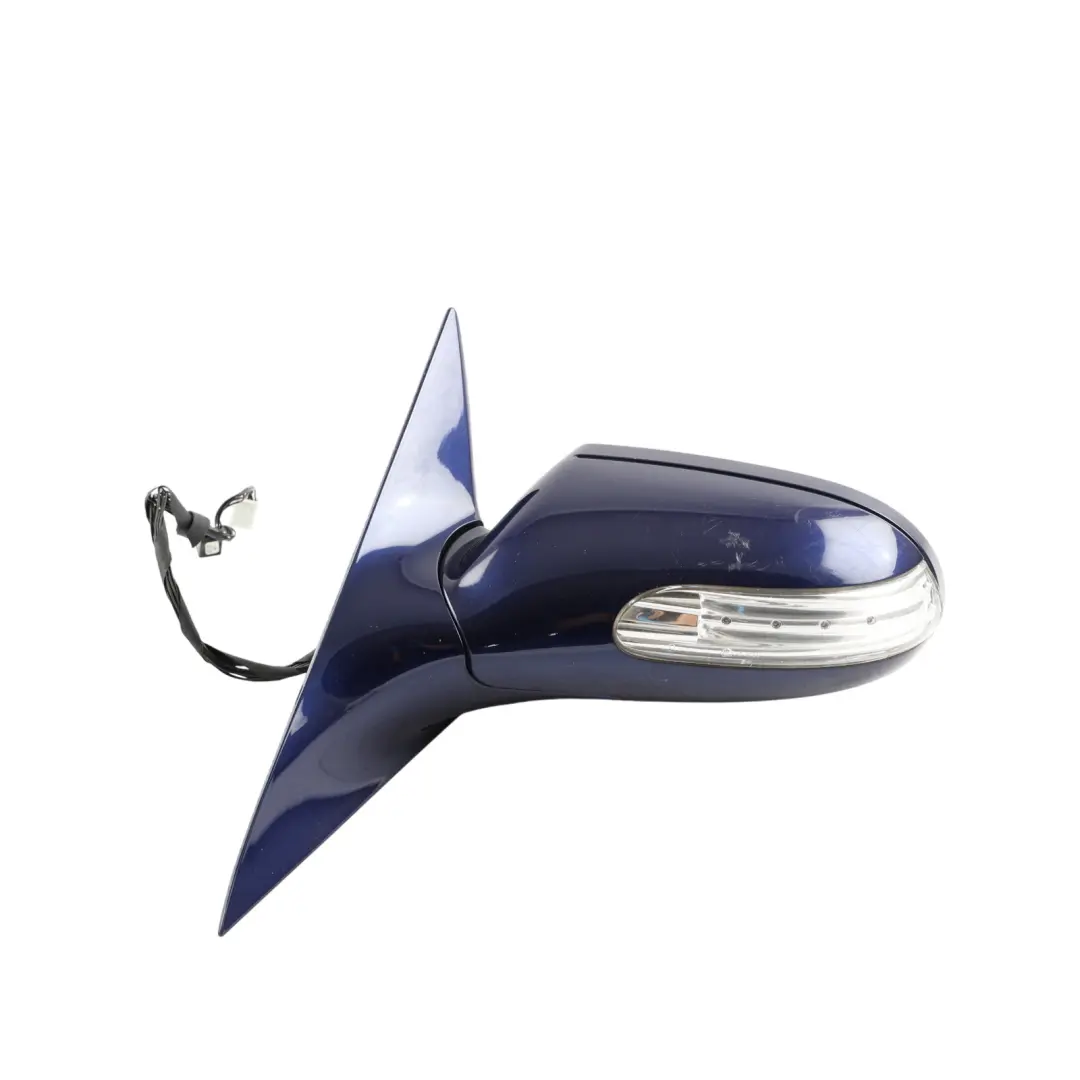 Mercedes SLK R171 Door Wing Mirror Left N/S Power Fold Mystic Blue Metallic 032 - SKU RHD-A1718101576-MBLU - Part number A1718101576