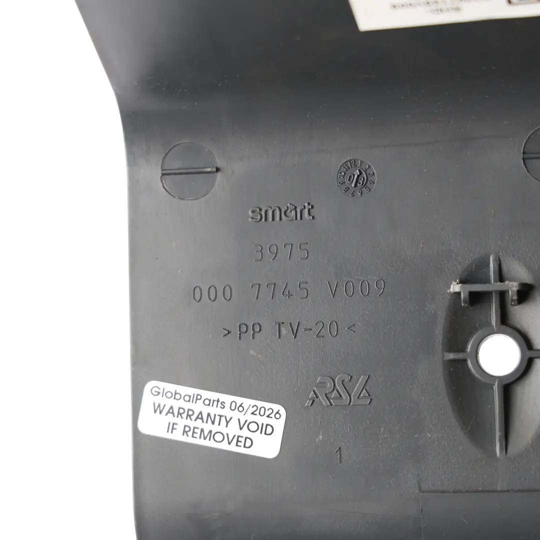 C450 Instrument Panel Vertical Strut Cover Left N/S 0007745V009 to Smart with Part number Q0007745V009C96A00 Smart C450 Instrument Panel Vertical Strut Cover Left N/S 0007745V009 - SKU RHD-Q0007745V009C96A00 - Part number Q0007745V009C96A00