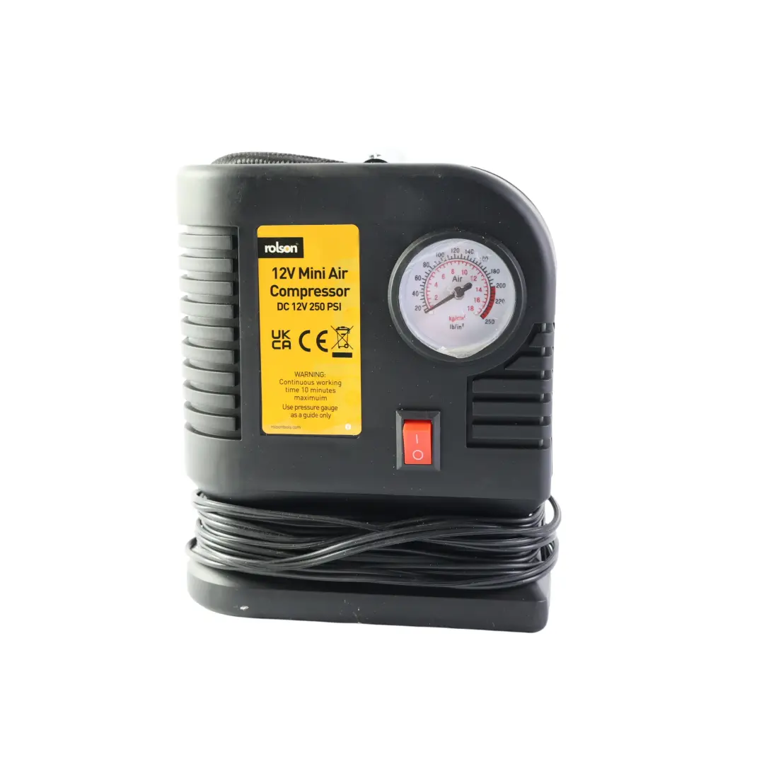 DC 12V 250 PSI Mini Air Compressor - SKU ROLSON - Part number ROLSON