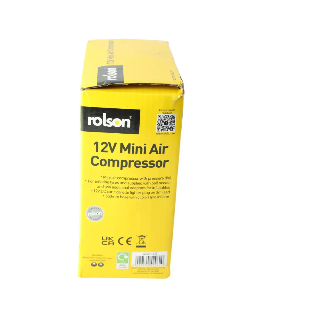 PSI Mini Air Compressor to DC 12V 250 with Part number ROLSON DC 12V 250 PSI Mini Air Compressor - SKU ROLSON - Part number ROLSON