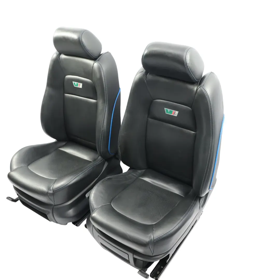Skoda Fabia RS 6Y Leather Sport Seats Complete Set Front Rear Black - SKU SKODA-FABIA-RS-6Y-SEATS-SET-LEATHER - Part number SKODA-FABIA-RS-6Y-SEATS-SET-LEATHER