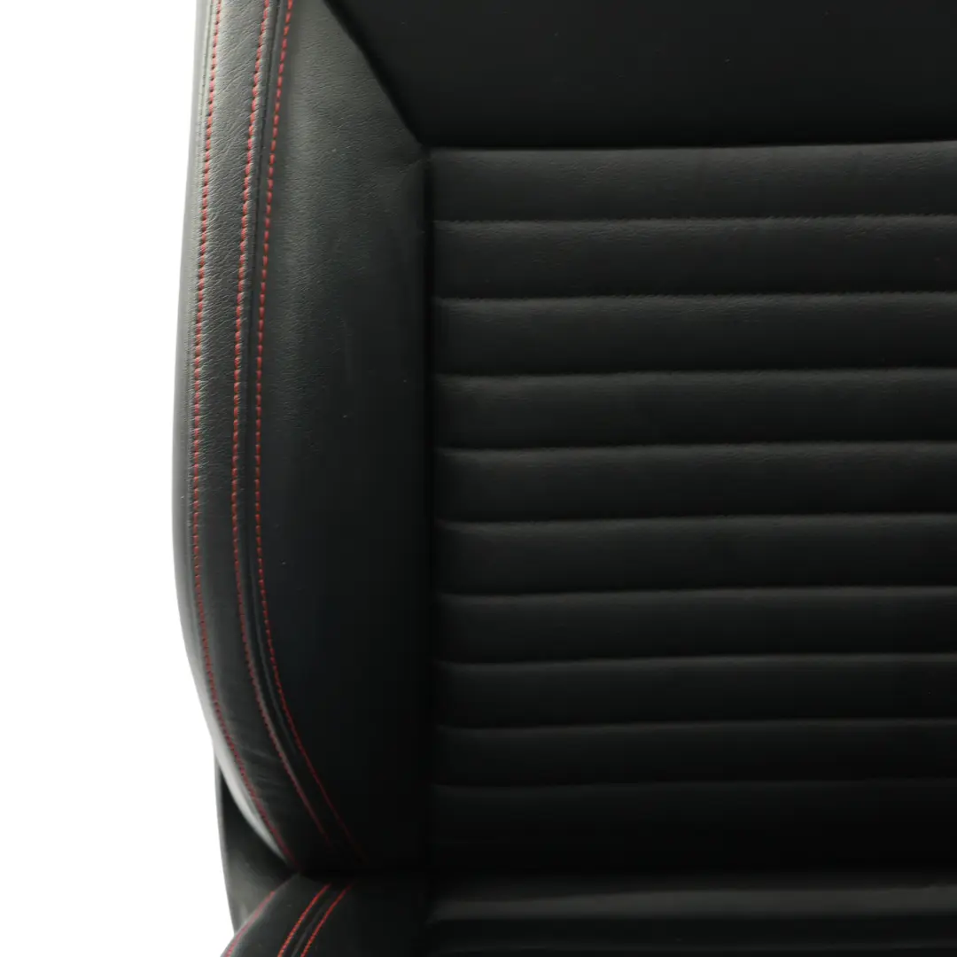 Skoda Octavia Mk3 VRS RS Front Sport Seats Heated Rear Bench Black Leather Set - SKU SKODA-OCTAVIA-VRS-SEATS-SET-LEATHER-RED - Part number SKODA-OCTAVIA-VRS-SEATS-SET-LEATHER-RED