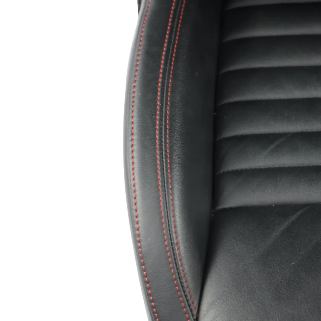 Skoda Octavia Mk3 VRS RS Front Sport Seats Heated Rear Bench Black Leather Set - SKU SKODA-OCTAVIA-VRS-SEATS-SET-LEATHER-RED - Part number SKODA-OCTAVIA-VRS-SEATS-SET-LEATHER-RED