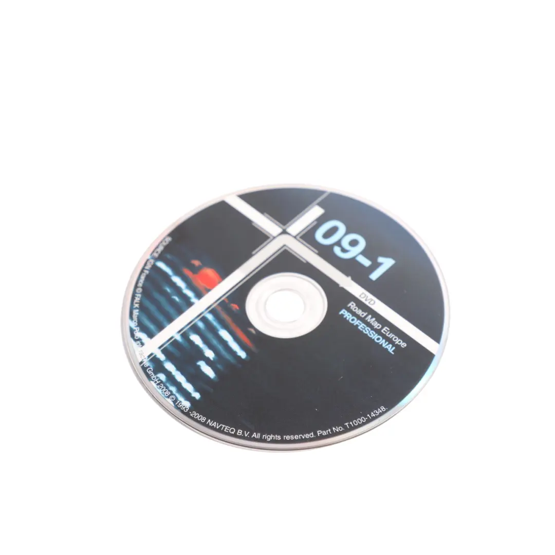 BMW Navigation DVD Disc 2009-1 Road Map Europe - SKU T1000-14348 - Part number T1000-14348