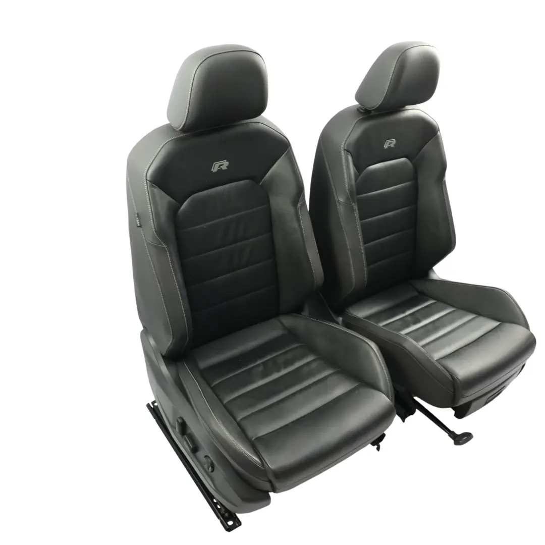 Volkswagen Golf Mk7 R Juego Asientos Cuero Completo Negro Calefactados - SKU VW-GOLF-SEATS-LEATHER-SET - Número de pieza VW-GOLF-SEATS-LEATHER-SET