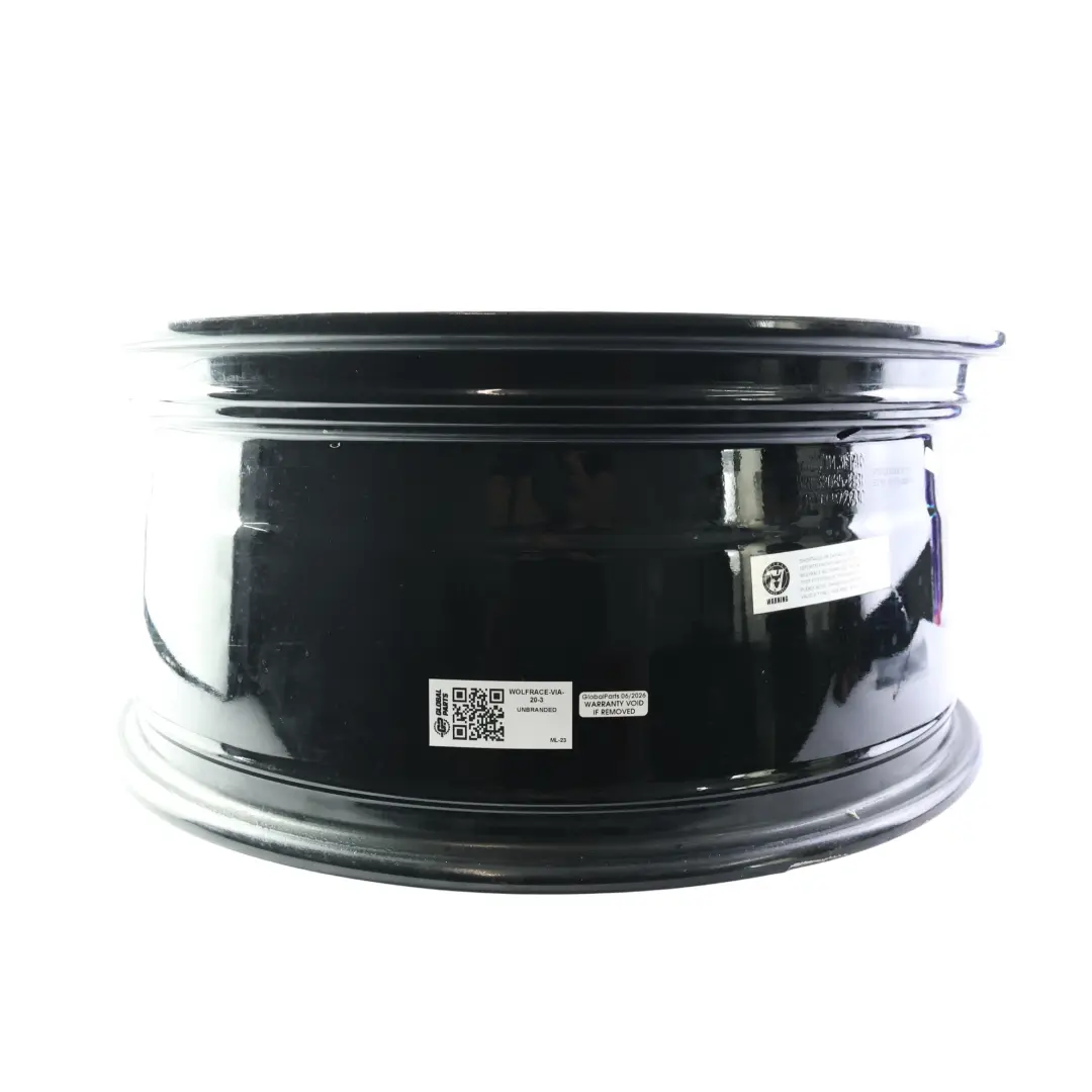  Wolfrace Eurosport Alloy Wheel Rim VIA Black 20" 8J ET:40 - SKU WOLFRACE-VIA-20-3 - Part number WOLFRACE-VIA-20