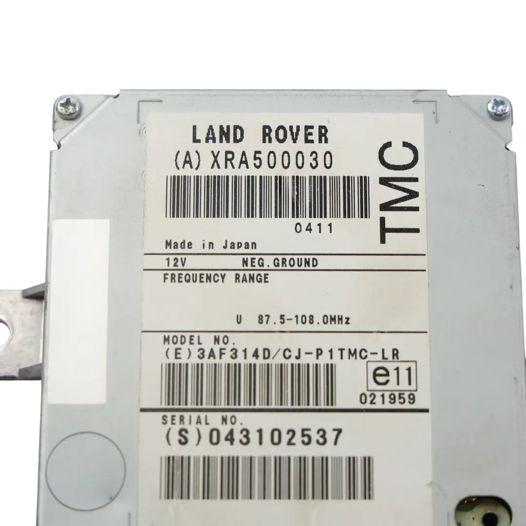Verkehrskontrolle Modul Empfänger für Land Rover Discovery 3 L319 mit Teilenummer XRA500030 Land Rover Discovery 3 L319 Verkehrskontrolle Modul Empfänger - SKU XRA500030 - Teilenummer XRA500030
