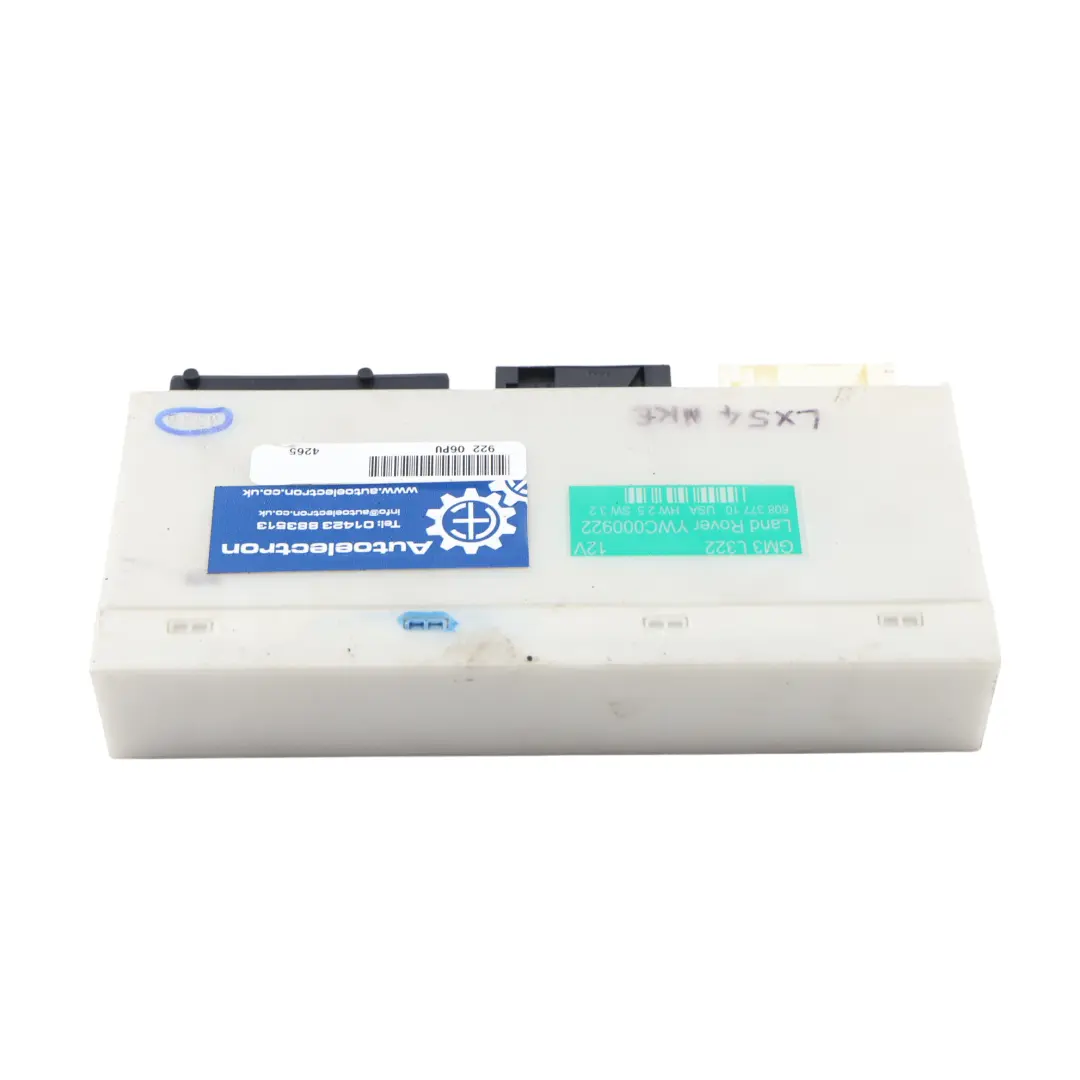 Range Rover L322 Module Contrôle Carrosserie BCM ECU 4.4 V8 Essence - SKU YWC000922 - Numéro de pièce YWC000922