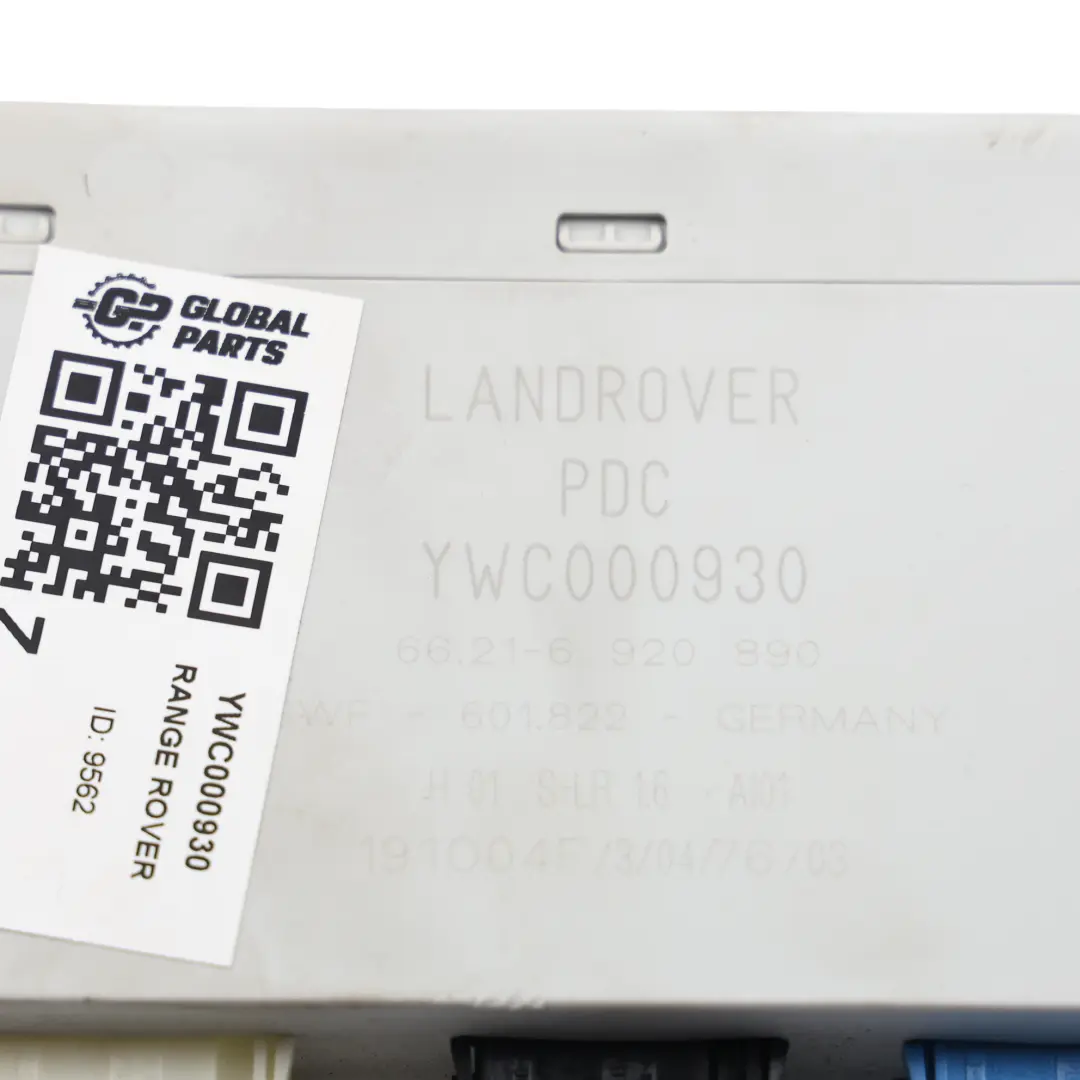 Módulo Control Asistencia Aparcamiento Trasero para Range Rover L322 con número de pieza YWC000930 Range Rover L322 Módulo Control Asistencia Aparcamiento Trasero - SKU YWC000930 - Número de pieza YWC000930